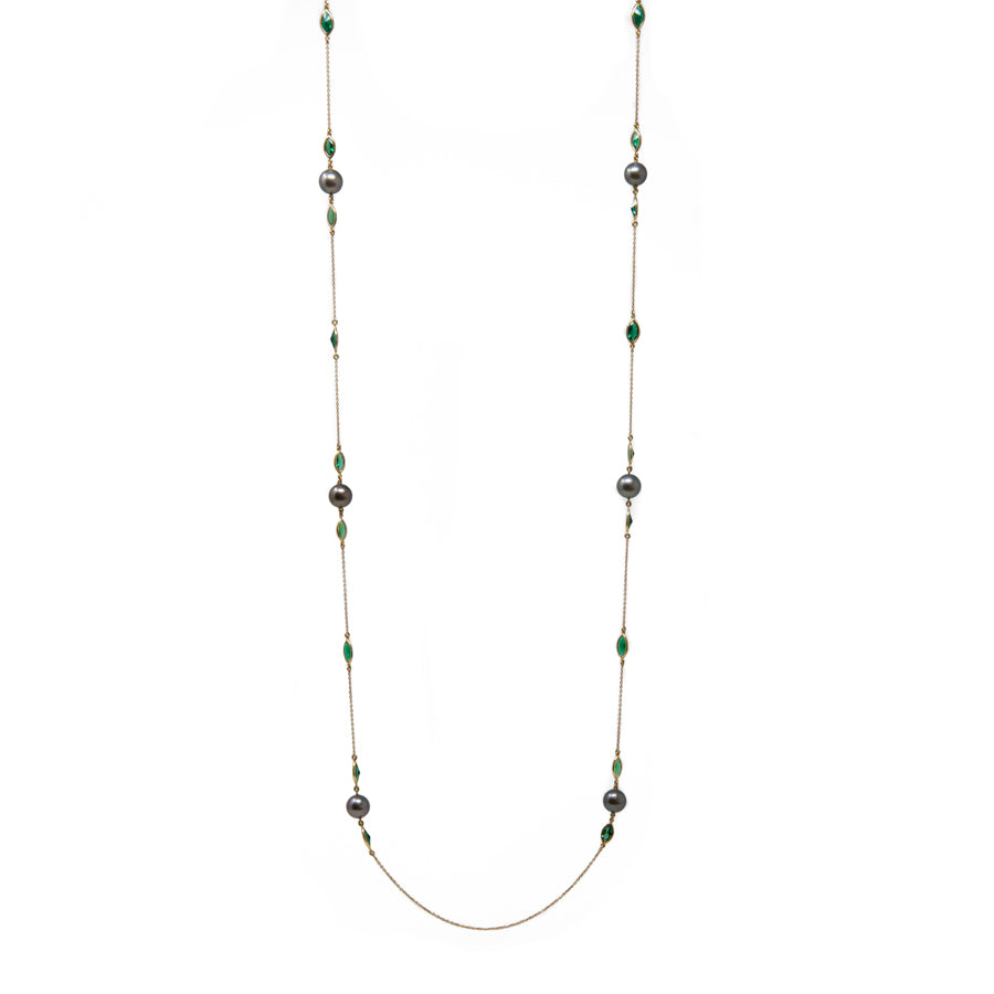 Tahiti Pearls and Nano Emeralds