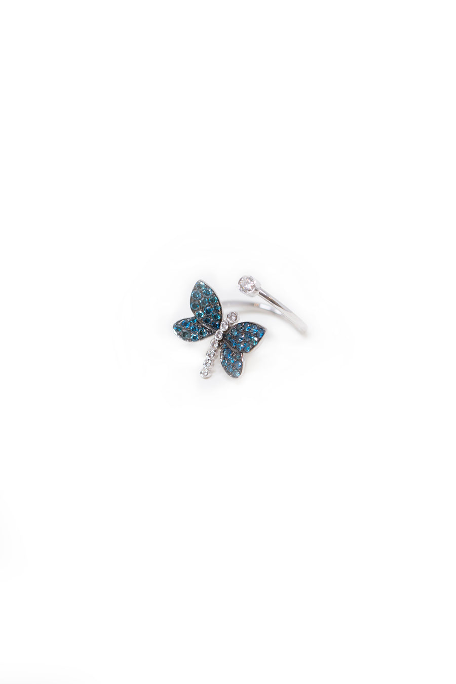 BUTTERFLY BLUE DIAMOND RING