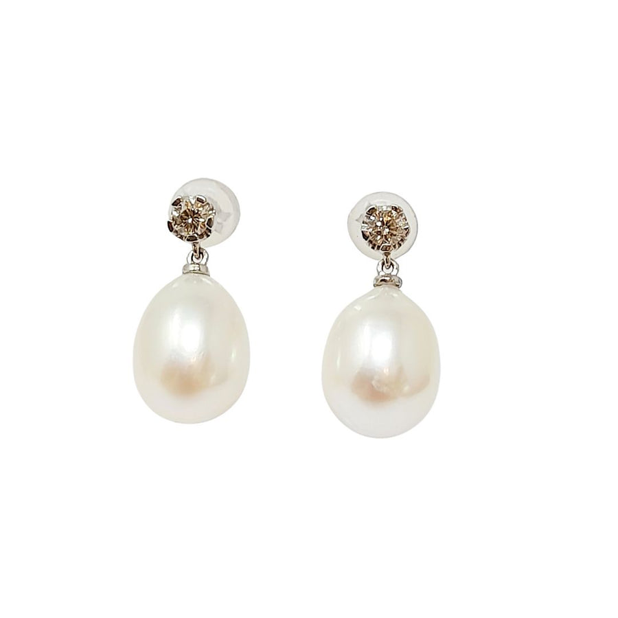 Drop Fresh Water Pearl Earrings