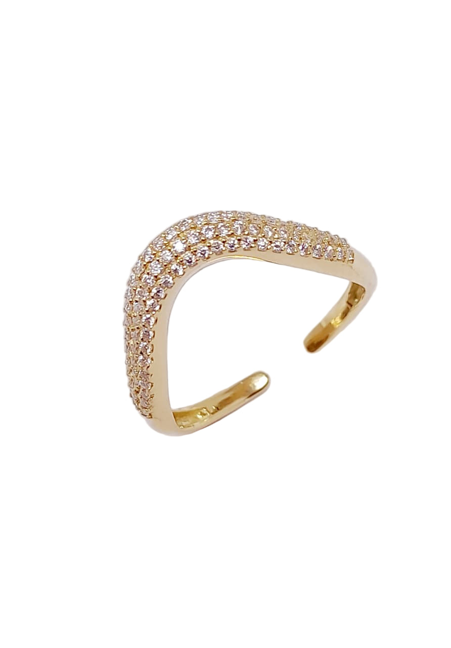 Diamond Kashmir Wave Ring