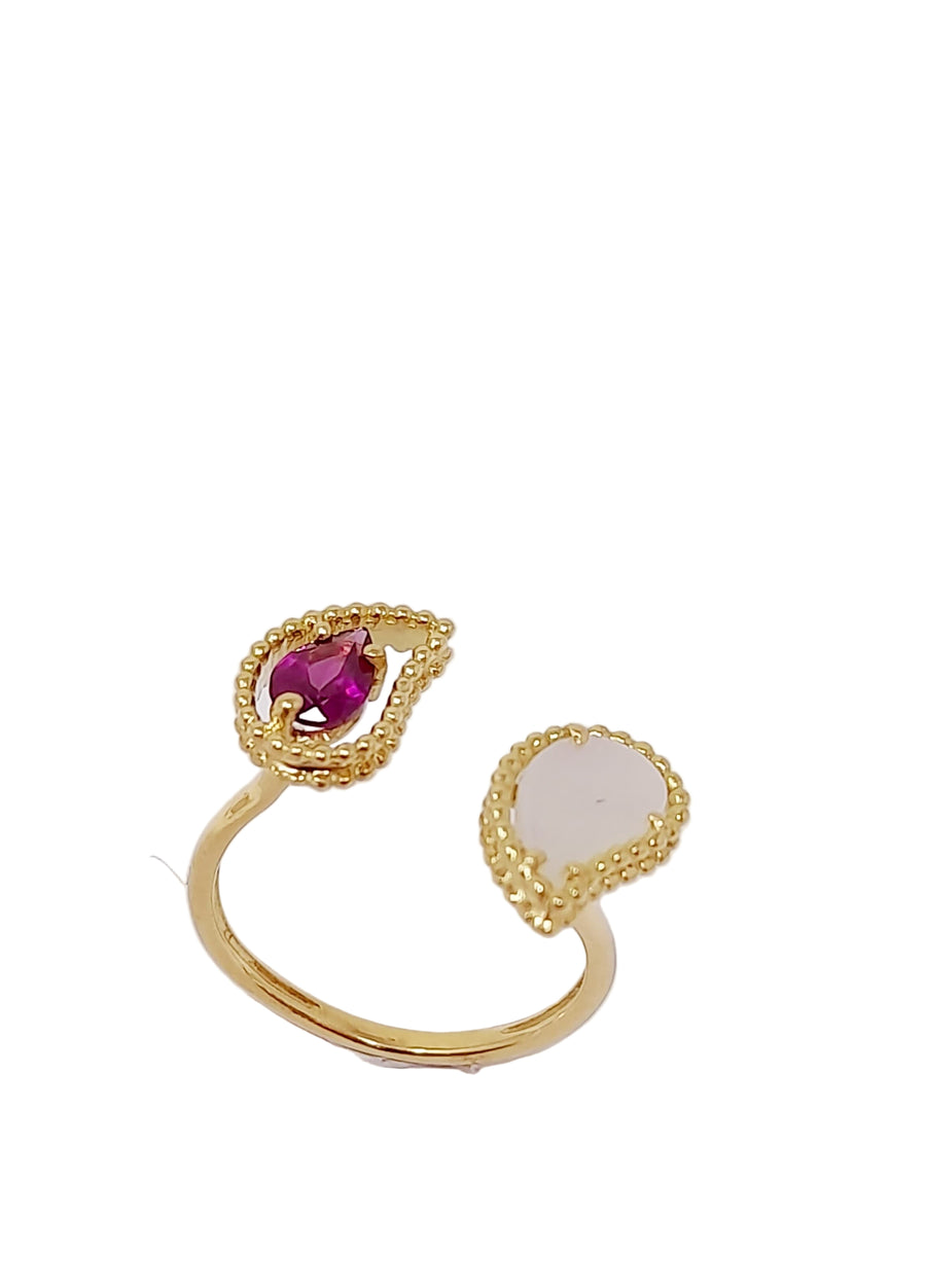 Duo Kashmir Motifs Ring