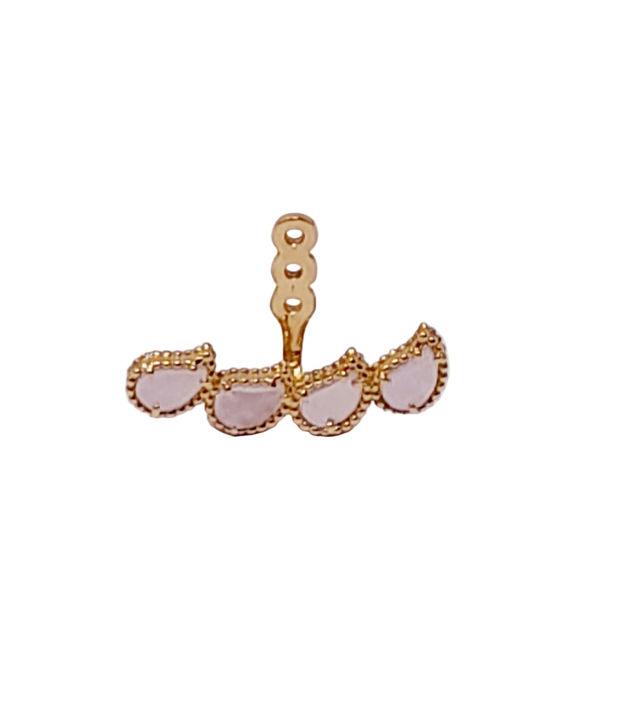 Four Kashmir Motifs Fan Earring