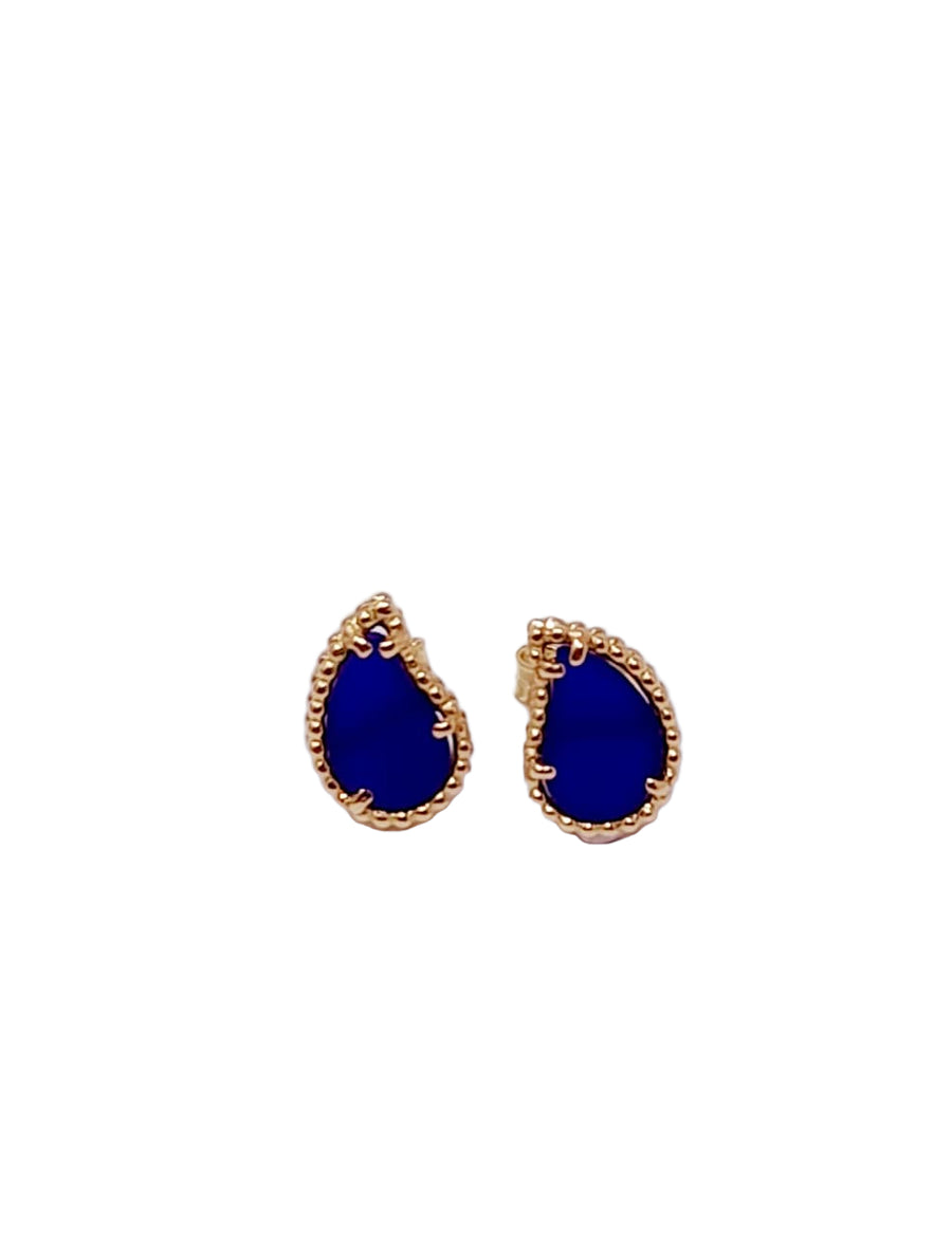 Kashmir Motif Stud Earrings