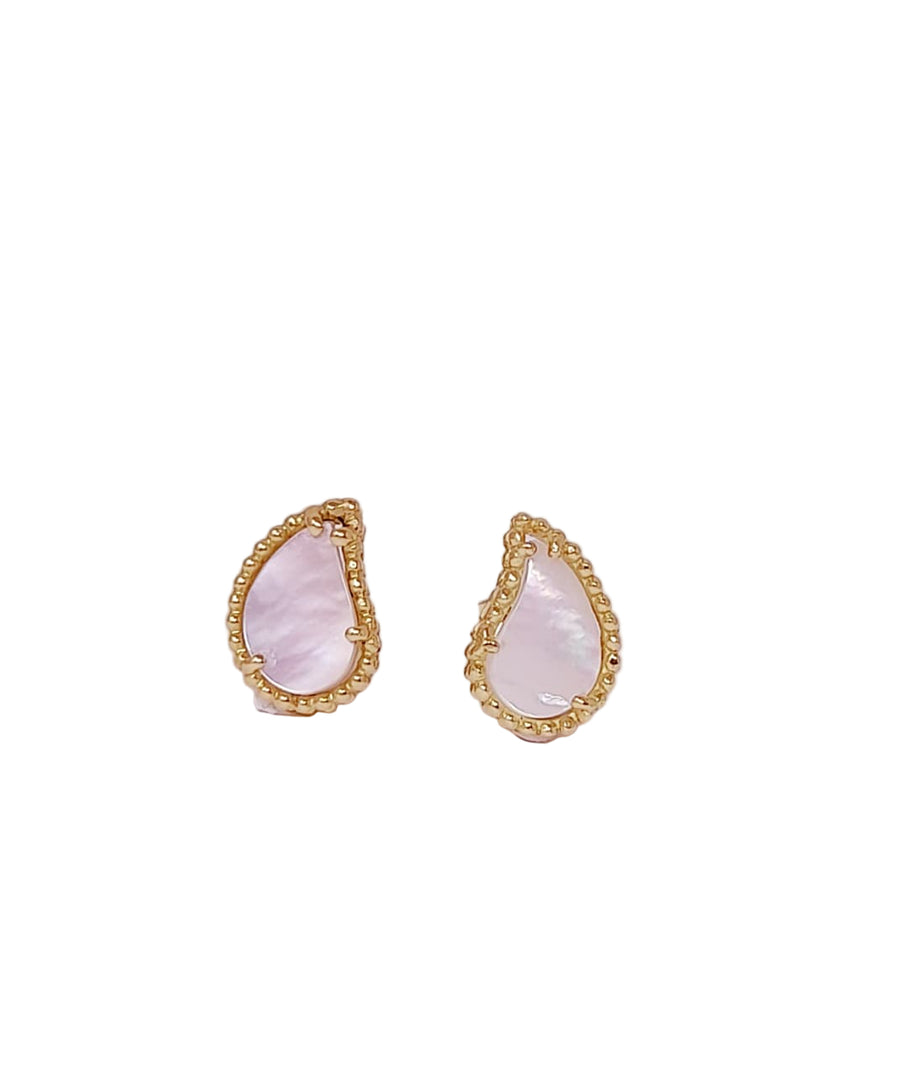 Kashmir Motif Stud Earrings