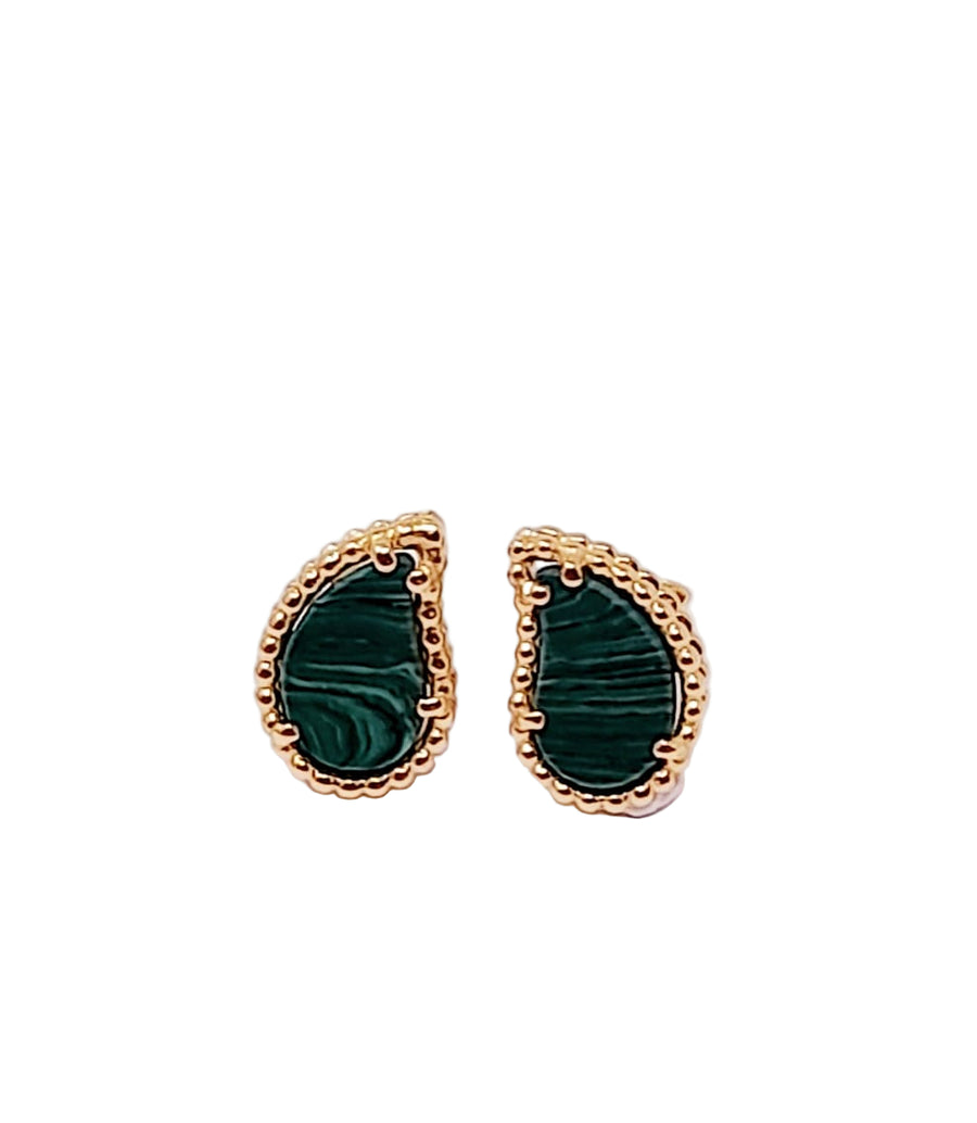 Kashmir Motif Stud Earrings