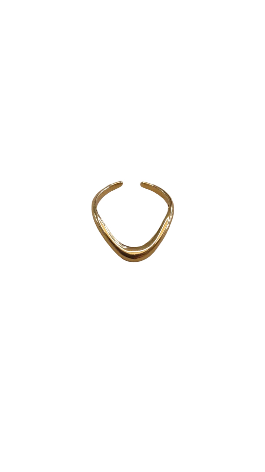 Plain Gold Kashmir Wave Ring