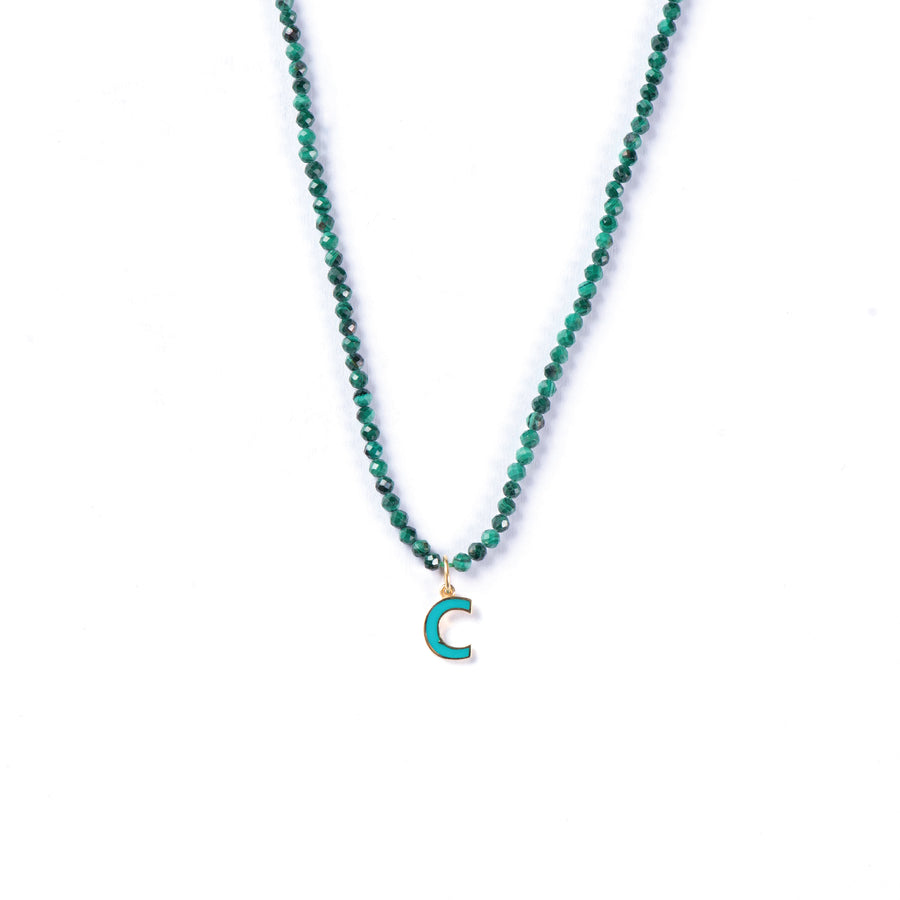 TURQUOISE ENAMELLED ALPHABET